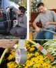 Collage of three images showing a man applying tape to a car, a man using a vacuum cleaner with tape, and a close-up of tape being applied to a garden hose. Produktbild-Vorschau
