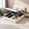 UnboxG Polsterbett 140x200 cm Beige mit Stauraum, Produktbild-Vorschau 4