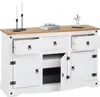 Sideboard CAMPO im Mexiko Stil Kommode Kiefer massiv weiß  Produktbild-Vorschau 4