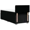 vidaXL Boxspringbett mit Matratze Schwarz 100x200 cm Stoff Produktbild-Vorschau 6
