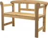 A wooden garden bench shown from the front on a white background. Anteprima dell’immagine prodotto