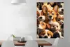 MuchoWow® Poster Hunde - Tiere - Braun - Schwarz - Muster - Produktbild-Vorschau 2