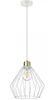 Luxolar Led lampa wisząca z metalowego drutu biało-złota w Podgląd zdjęcia produktu 1
