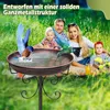 Vogeltränke, Vogelbad, 30cm großer Vogelnapf aus Metall, Produktbild-Vorschau 2