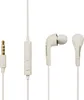 A pair of white Samsung in-ear headphones with a 3.5mm jack and inline controls, presented on a white background. Produktbild-Vorschau