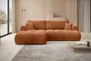 Ecksofa TREVIO Links in Orange Stoff POSO  260 × 93 x 165 Produktbild-Vorschau 2