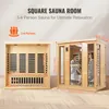 VEVOR Drevená infračervená sauna, saunové kúpele pre 3 až 4 Náhľad obrázku produktu 6