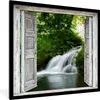 MuchoWow® Gerahmtes Poster Wasserfall - Aussicht - Produktbild-Vorschau 1