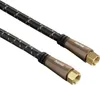 A close-up shot of two coaxial cables with gold connectors. Anteprima dell’immagine prodotto