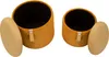 Bolzano Zestaw Puf z Schowkiem Musztardowy 2 szt Ø38x38cm Podgląd zdjęcia produktu 8