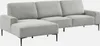 sweeek - 3-Sitzer-Sofa mit Stoffbezug - Recamiere links - Produktbild-Vorschau 1