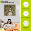 ARTland Leinwandbild Gartenweg mit Hühnern Größe: 30x30 cm Produktbild-Vorschau 3