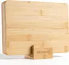 6er Set Frühstücksbrettchen aus Bamboo, Frühstücksbrett 6cm Produktbild-Vorschau 1