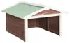 vidaXL Roboter-Rasenmäher Garage 72x87x50 cm Mocca Weiß Produktbild-Vorschau 1