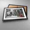 Gerahmtes Poster - Schwarzer Rahmen - Rot Fahrrad Allee - Produktbild-Vorschau 3