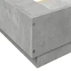 Bettgestell mit LED Betongrau 135x190 cm Holzwerkstoff Produktbild-Vorschau 9