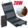 20W Faltbar Solarpanel Solarmodul Power Bank Handy USB Produktbild-Vorschau 1