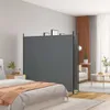 vidaXL Paravent Anthracite 2 pièces 348x180 cm Tissu Voir les images du produit 9