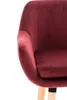Barhocker HLO-CP19 Samt  rot Produktbild-Vorschau 5