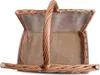 Naturale Cesto Portalegna in Vimini 50x35 cm con Manici – Anteprima dell’immagine prodotto 6