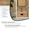 HMF Badezimmerkorb geflochten aus Wasserhyazinthe 38x15x14 cm Voir les images du produit