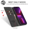 iPhone 13 Pro Hülle, Standfunktion Kartenfach Wallet Leder Produktbild-Vorschau 4