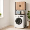 Relaxdays Waschmaschinenschrank Ablagen, Türen, Regal Produktbild-Vorschau 2