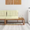 vidaXL Sofa ogrodowa z poduszkami, kolor naturalny, 115 x Podgląd zdjęcia produktu 2