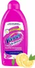 A bottle of Vanish carpet and upholstery shampoo with lemon scent, with lemon slices and leaves as decoration. Podgląd zdjęcia produktu