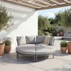 home24 Daybed - Aluminium / Webstoff - Grau Produktbild-Vorschau 2