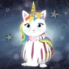 URSUS Laternen Bastelset Kittycorn 38x17cm Produktbild-Vorschau 8