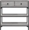vidaXL Konzolový stolek Grey Sonoma 72,5x25x75 cm Dřevěné Náhled obrázku produktu 6