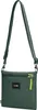 A green crossbody bag with a strap and a zipper. Produktbild-Vorschau