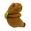 Kuscheltier Capybara 20 cm mit Rucksack Burger – Weiches Produktbild-Vorschau 4