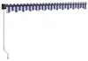 vidaXL Tenda retrattile blu e bianca 3,5x2,5 m Tessuto e Anteprima dell’immagine prodotto 6
