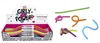 A display box of colorful, flexible cords and individual cords shown in various states of being tied or bent. Produktbild-Vorschau