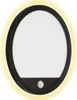 A black and white LED outdoor light with a motion sensor. Produktbild-Vorschau