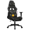 vidaXL Gamingstuhl mit Massage Fußstütze Schwarz Tarnfarben Produktbild-Vorschau 9