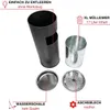Grafner 2in1 Edelstahl Standaschenbecher mit Mülleimer, 30 Produktbild-Vorschau 3