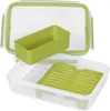 emsa Brunchbox CLIP & GO 1,20 Liter transparent / grün Produktbild-Vorschau 2