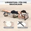 Avestar klappbare Textilene Gartenliege, Liegestuhl, 5-fach Produktbild-Vorschau 3