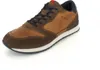 A single brown and tan athletic shoe is shown against a white background. Produktbild-Vorschau