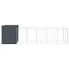 Cuccia per cani con corridoio Antracite 214x661x181cm Anteprima dell’immagine prodotto 4