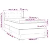 vidaXL Boxspringbett mit Matratze Schwarz 100x200 cm Samt Produktbild-Vorschau 6