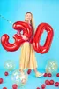 Palloncino in foil Numero 7 rosso, 86 cm Anteprima dell’immagine prodotto 6