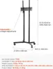 Pojízdný TV stojan na kolečkách pro obrazovky 812,8-1651 mm Náhled obrázku produktu 7