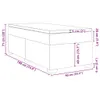 Boxspringbett mit Matratze Schwarz 90x190 cm Stoff Produktbild-Vorschau 11