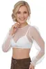 Dirndlbluse Kinding Langarm Puffarm ecru 40 Produktbild-Vorschau 7