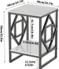 A diagram showing the dimensions of a side table. Produktbild-Vorschau