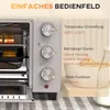 HOMCOM Mini Backofen 21L Pizzaofen Miniofen mit Backblech Produktbild-Vorschau 7